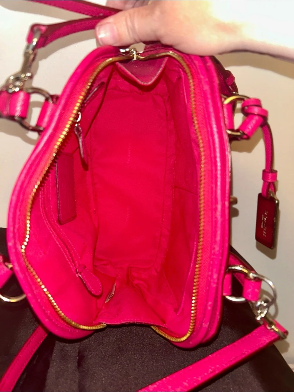 Coach Prince Street Mini Dome Satchel in Pink.  Original Hang Tag